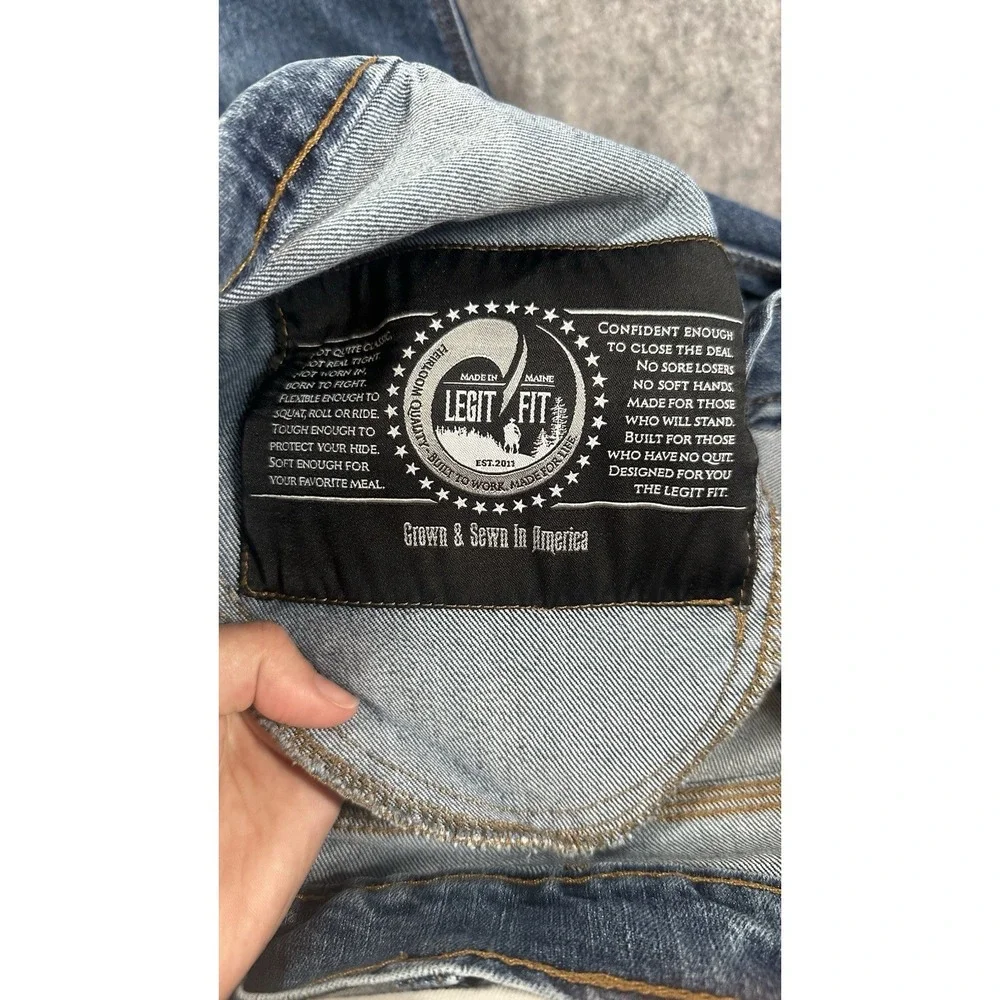 Origin Maine Factory Style Denim Jean Legit Fit Sz 30x30 Stretch Made In USA